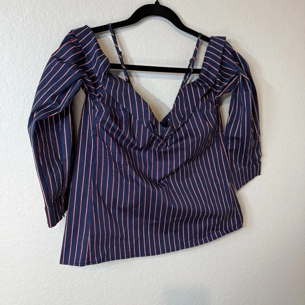 Bardot blue stripe